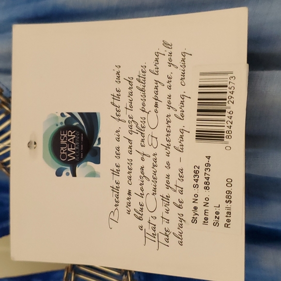 CruiseWear and Company blue tie dye dress - Picture 7 of 10